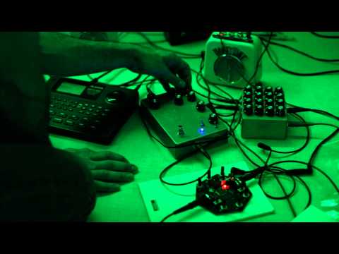 generative drums processed with noise swash and black death noise synth