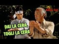 KARATE KID SCENA EPICA DAI LA CERA TOGLI LA CERA KOBRA KAI MAESTRO MIYAGI DANIEL LARUSSO