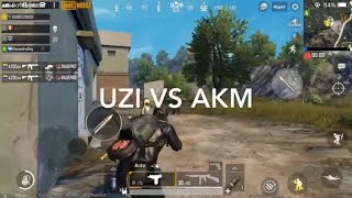 PUBG MOBILE GAME Uzi vs AKM Enjoy Poor