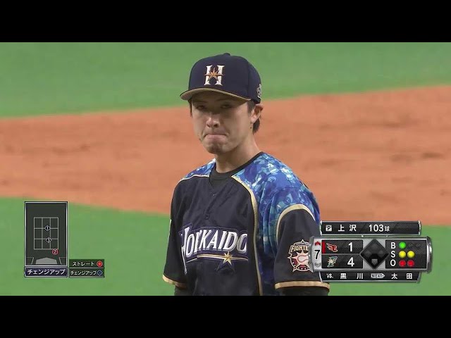 【7回表】ファイターズ・上沢が7回1失点の好投を見せる!! 2021/5/8 F-E