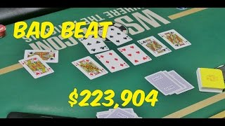 BAD BEAT JACKPOT HIT IN ATLANTIC CITY FOR $223,904!!