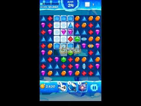 Jewel Pop Mania:Match 3 Puzzle Level 128 ( Ice Cream Town Episode ) - Walkthrough ( No Booster )