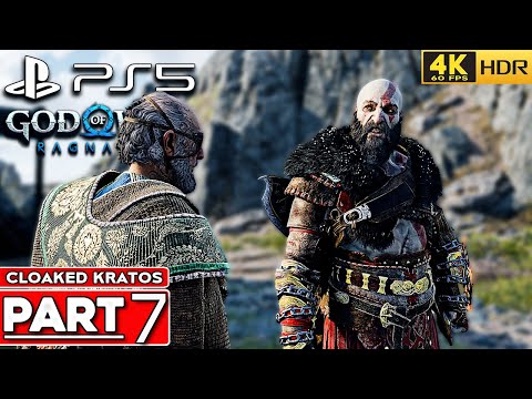 (PS5) GOD OF WAR RAGNAROK Walkthrough Part 7 Cloaked Kratos NO HUD [4K 60FPS HDR] - No Commentary
