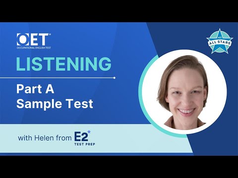 OET LIVE Webinar - Listening Part A Sample Test - FREE Lesson