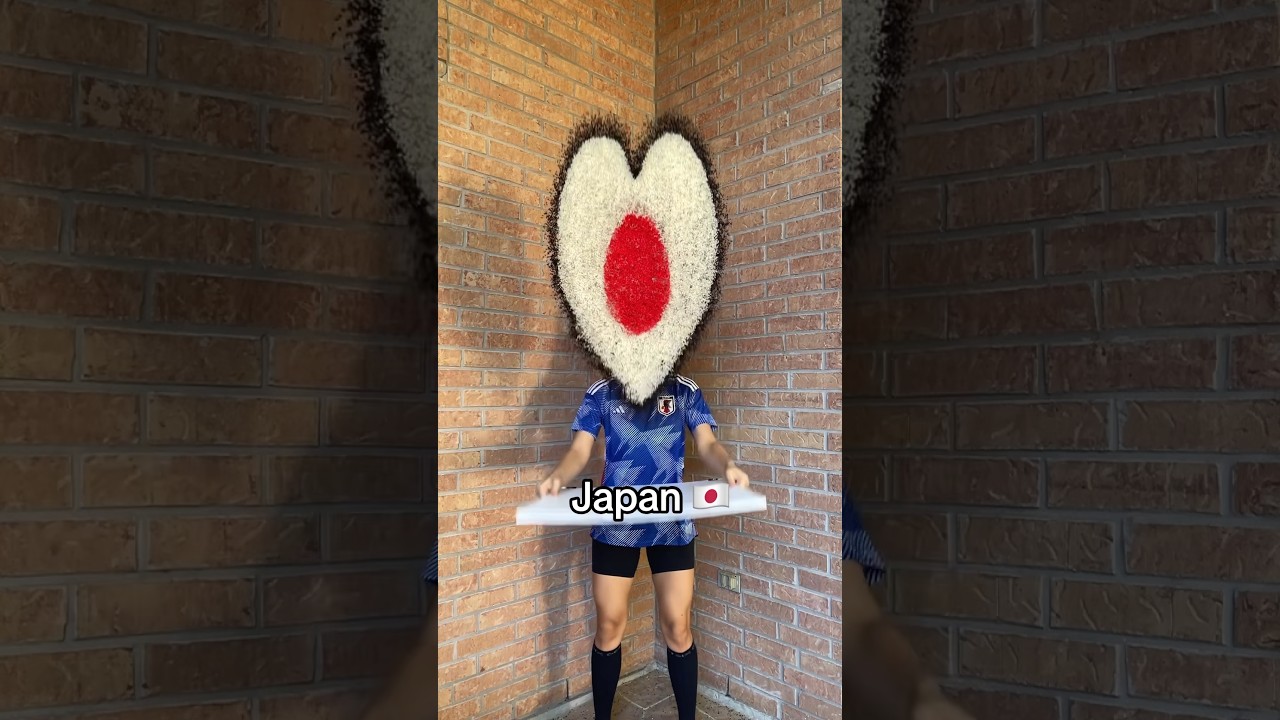 Rice art behind the scenes process: Japan 🇯🇵❤️ #japan #flag #love