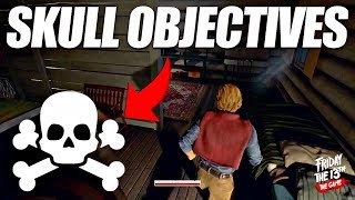 Friday the 13th The Game - In Depth: UNLOCKABLE EMOTES AND SKULL SYSTEM EXPLAINED