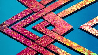 WHAT?! 3D TAPE ACRYLIC POUR PAINTING tutorial #art #acrylicpouring #painting #inspiration #3d