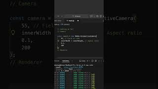 Learn a bit about camera position in Three.js