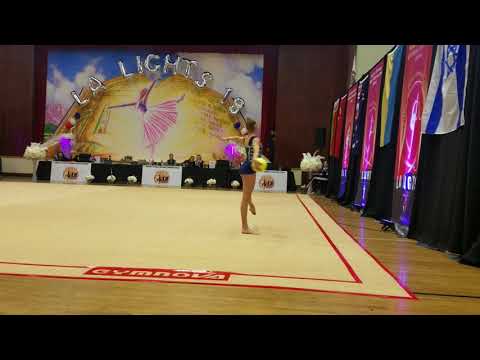 Sidak Alina (Ukraine) - 12.1 - Ball - Level 10 Senior - LA Lights 2018
