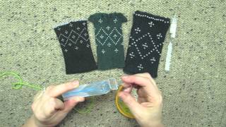 preview picture of video 'Sheep to Shawl - Stringing Beads On Yarn'