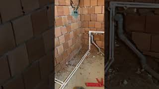 Banyo elektrik ve su tesisatı #villa #müstakilev #home #architect #construction 
