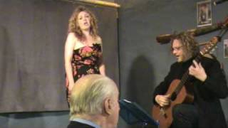 Samantha Williams and Lucas Hughes sing LLongau Caernarfon.