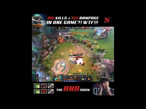 DOTA WTF | ANA - Gyrocopter | 186 kills + 154 rampage in one game!!!
