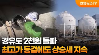 경유도 2천원 돌파…최고가 동결에도 상승세 지속 / 연합뉴스TV (YonhapnewsTV)