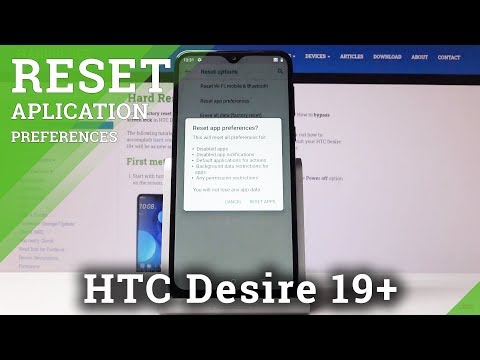 How to Reset App Preferences in HTC Desire 19+ - Restore App Settings