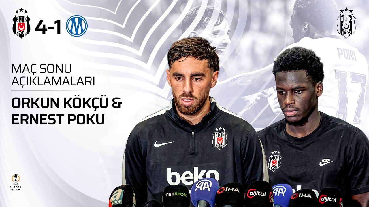 Orkun Kökçü ve Ernest Poku, Olympique Marsilya Galibiyeti Sonrası Açıklamalarda Bulundu