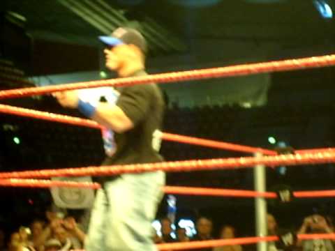 wwe John Cena entrance in finland 2009