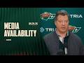 Brock Faber Injury Update | Bill Guerin | Minnesota Wild | Sept. 29