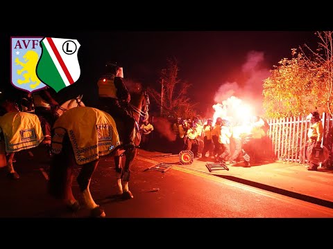 ASTON VILLA - LEGIA | Legia Warsaw fans at Villa Park - Kibice Legii starli się z policją w Anglii