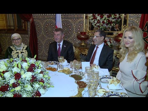 صاحب الجلالة يقيم مأدبة عشاء على شرف الوزير الأول التشيكي