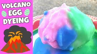 Volcano Easter Egg Dying - Easy Egg Dyeing Science Experiment