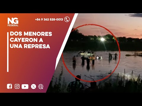 NGFEDERAL - DOS MENORES CAYERON A UNA REPRESA