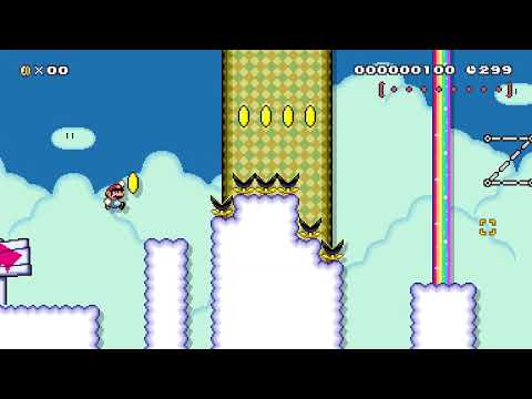 Super Mario Maker 2 5-1 Gourmet Instant Platforming (Par Bleh5000)