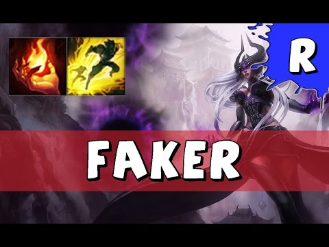 SKT T1 Faker as Syndra vs Vel'Koz MID - S6 Challenger SoloQ - League of Legends