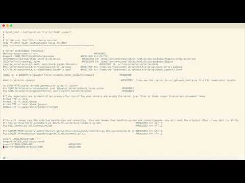 Jupyter Kernel Gateway Installation on z/OS