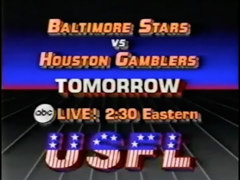 1985 USFL Week 6 - Gamblers Stars Promo