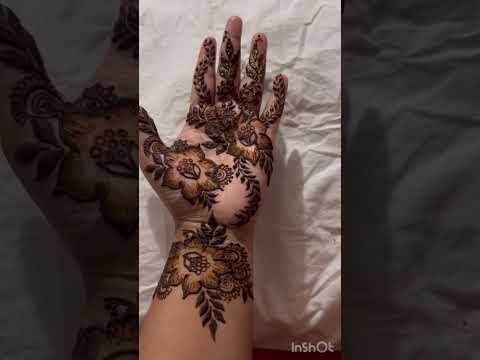 Flower henn  design # marjana jameer#mehndi #music #beats