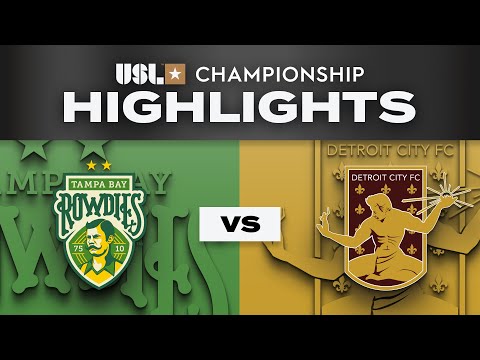 10.25.2025 | Tampa Bay Rowdies vs. Detroit City FC - Game Highlights