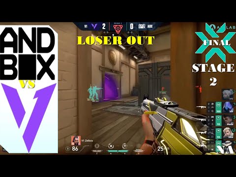 ANDBOX vs V1 LOSER OUT All HIGHLIGHT VALORANT VCT NA Stage2 Playoffs Day 1