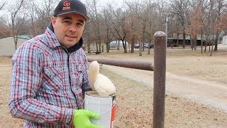 The Best Way to Paint Pipe Fence