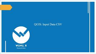 QGIS : Membuka data CSV, CSV to SHP