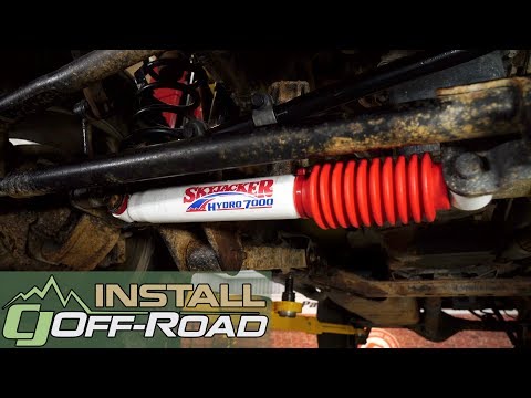 Jeep Wrangler JK Skyjacker Steering Stabilizer Hydro 7000 HD OE-Style 2007-2018 Installation
