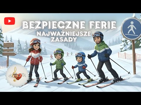 BEZPIECZNE ferie ZIMOWE ❄ dni wolne od szkoły, mądra piosenka dla dzieci, MUZYCZNE WARTOŚCI zimą