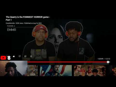 CoryxKenshin Reaction Video...The Quarry is the Funniest HORROR game - Part 1