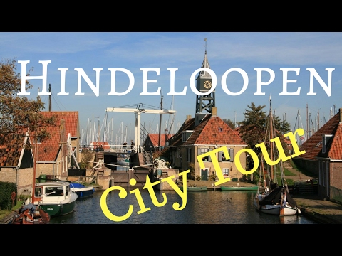 Hindeloopen (Hylpen) Friesland (Fryslân) The Netherlands (City Tour) Walking and Cycling .. GoPro