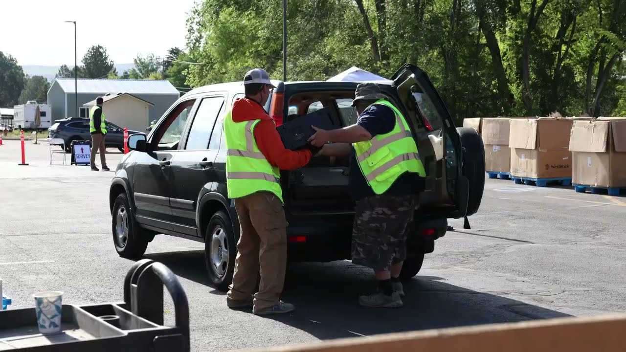 How to set up an outdoor e-waste collection event