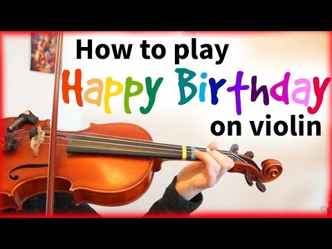 How to play Happy Birthday | Easy Beginner Song | Violin Tutorial