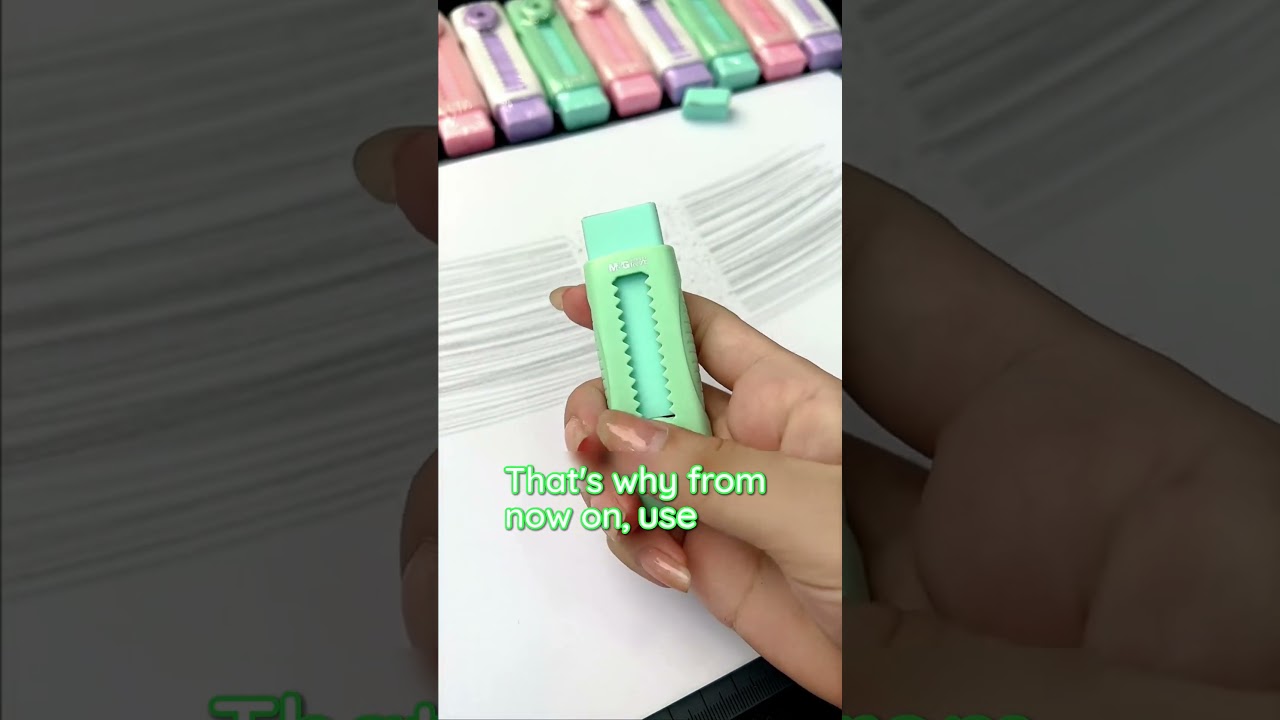 Stop Ruining Your Pages! ✨ Try This Amazing Retractable Eraser 🖊️ | #shorts #stationery #usa