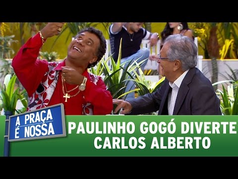 Paulinho Gogó diverte Carlos Alberto com as suas aventuras | A Praça É Nossa (20/04/17)