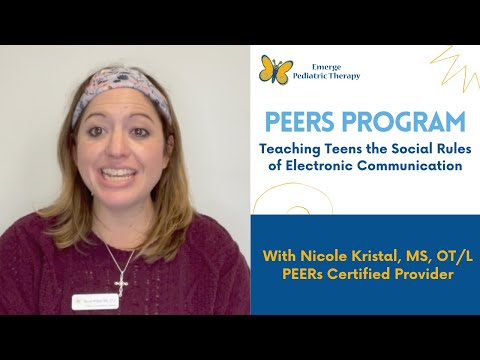 PEERs at Emerge: Teaching Teens the Social Rules of Electronic Communication
