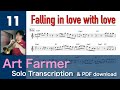Falling In Love With Love (Art Farmer) Solo Transcription #11