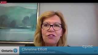 Ontario Health Minister Christine Elliott announces $32.7M to address opioid crisis– July 7, 2021
