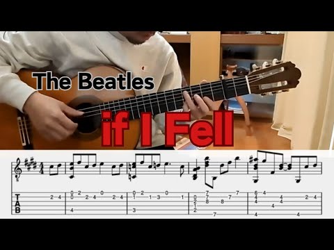 【TAB】 The Beatles-if I Fell(Fingerstyle)