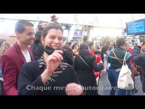 Le Retour ! "DANSER ENCORE" - Flashmob - Gare de l'Est - 8 Avril 2021