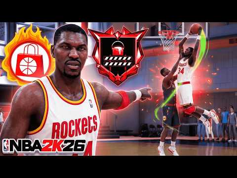 This "DEMIGOD" Hakeem Olajuwon with 99 POST CONTROL is the MOST DOMINANT CENTER BUILD on NBA 2K26...