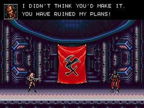 Contra Hard Corps - Bad Ending (censored in PAL Probotector)